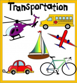 Transportation Clipart- Includes color and Black & White