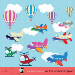 Air Transportation Clipart, Air Planes Clip Art, Air ...
