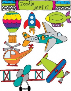 In The Air Transportation Clipart