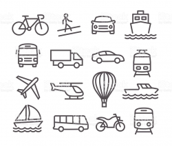 Transportation clipart black and white 6 » Clipart Station
