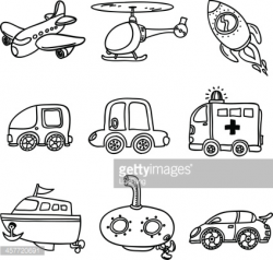 Transportation clipart black and white » Clipart Station