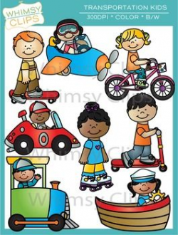 Kids Transportation Clip Art | Digital Classroom Clipart ...