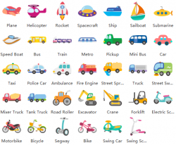 Free Vector Kids Transportation Clipart and Examples