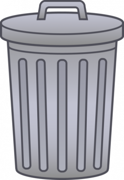 Trash Can Clip Art | Clip art, Art, Garbage can