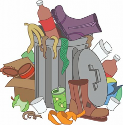 Overflowing trash recycle bin. Waste Clipart Image | + ...