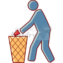 picking up trash clipart. Royalty-free clipart # 155009