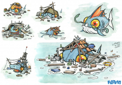 Designing sea creatures for Flotsam: Part 1 - Pajama Llama Games