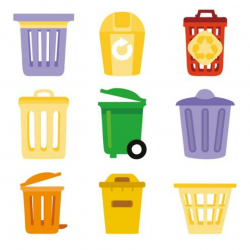 Waste Bakset or Trash Can Vector - Download Free Vectors ...