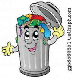 Garbage Clip Art - Royalty Free - GoGraph