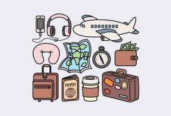 Haut de gamme Vector Clipart - Clipart voyage Kawaii ...