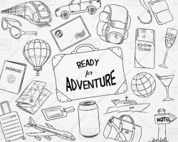 Download for free 10 PNG Doodle clipart travel top images at ...