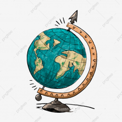 Cartoon Earth Globe Travel Architecture, Cartoon Clipart ...