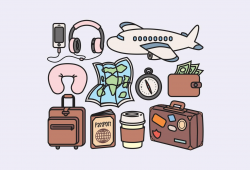 Premium Vector Clipart Kawaii Travel Clipart Kawaii Clip ...