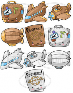 Kawaii Travel Clipart