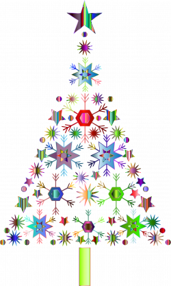 Abstract Snowflake Christmas Tree By Karen Arnold Prismatic 2 No ...