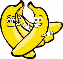 Banana With Face Clipart