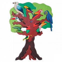 South American Bird Tree Puzzle – Manine Montessori