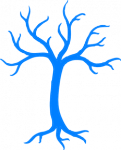 Blue Dead Tree Clip Art at Clker.com - vector clip art online ...