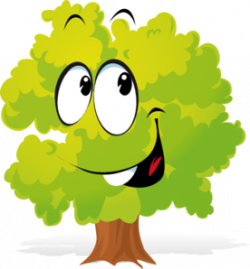 Happy Cartoon Tree Clip Art at Clker.com - vector clip art online ...