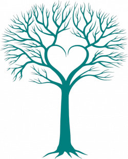 Family Tree with Heart Clip Art. | family reunion | Pinterest ...
