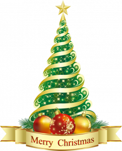 Merry Christmas Tree Clipart