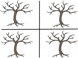 4 Trees Clip Art at Clker.com - vector clip art online, royalty free ...