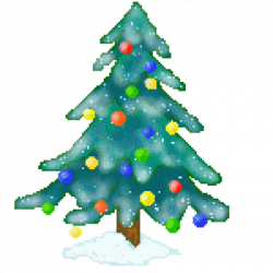 Christmas tree snow graphic free stock - RR collections
