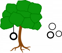 Tree Solid Color With Tire Swing Clip Art at Clker.com - vector clip ...