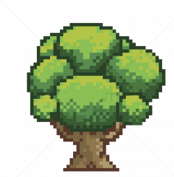 Download Pixel Tree Banner - 8 Bit Pixelart Tree PNG Image ...