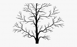 Drawn Dead Tree Dried Tree - Tree Silhouette Png ...