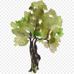 Watercolor Christmas Tree