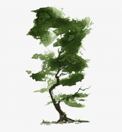 Little Watercolor Trees - Watercolor Tree - Free Transparent ...