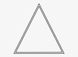 Double Hollow Triangle Clip Art - Simple Triangle #885087 ...