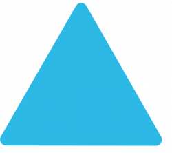 Blue Triangle Rounded Corners Clip Art at Clker.com - vector ...