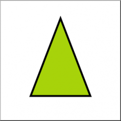 Clip Art: Shapes: Triangle: Isosceles Color Unlabeled I ...