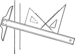 Drawing Perpendicular Lines Using T-square and Triangle ...