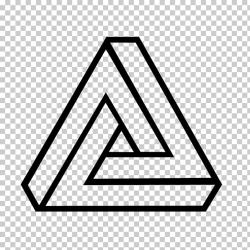 Penrose triangle Drawing Optical illusion, illusion PNG ...