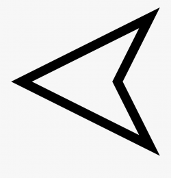 Arrow Triangle - Arrow Outline Png #1958462 - Free Cliparts ...