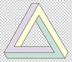 Penrose triangle Waterfall Geometry Impossible object, 3d ...