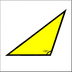 Clip Art: Shapes: Triangles: Obtuse Color Unlabeled I ...
