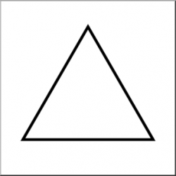 Clip Art: Shapes: Triangle: Equilateral B&W Unlabeled I ...