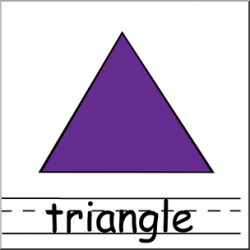 Clip Art: Shapes: Triangle Color Labeled I abcteach.com ...