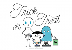 Free Vector Trick Or Treat Background - Download Free ...