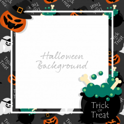 Halloween background with trick or treat text. Vector ...