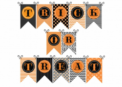 Halloween Trick or Treat Banner Printable - Adorable ...
