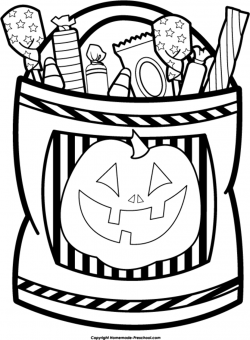 Trunk or treat trick or treat bag blank clip art pictures to ...