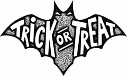 Amazon.com: Black And White Halloween Trick Or Treat Bat ...