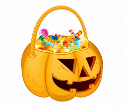 Trunk Or Treat Candy Clipart Pumpkin Filled With - Clip Art ...