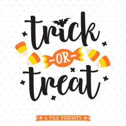 Trick or Treat SVG, Halloween SVG file, Trick or Treat Bag ...