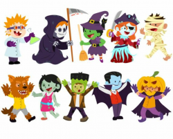 Halloween clipart, Costume clipart, Halloween kids clipart ...